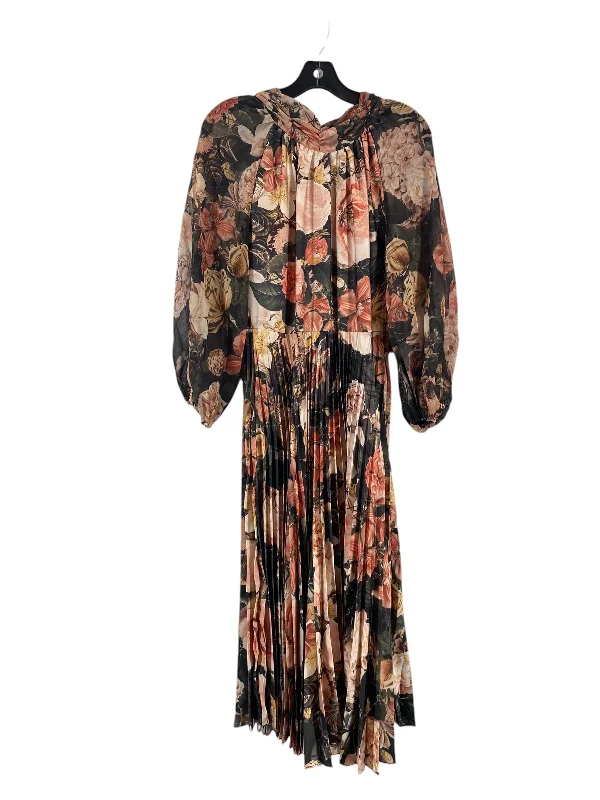 Dress Party Midi By Clothes Mentor In Floral Print, Size: 8