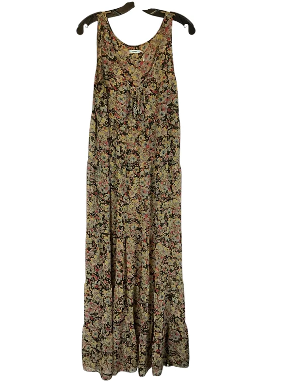 Dress Casual Maxi By Kimichi Blue In Floral Print, Size: M