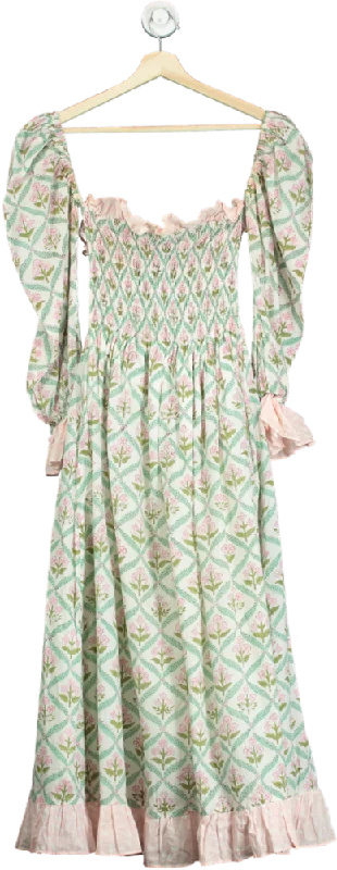 Neve & Noor Pastel Floral Maxi Dress UK XS/S