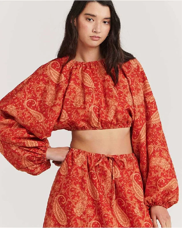 Terracotta Paisley