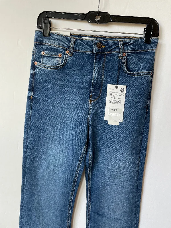 Jeans Flared By Zara In Blue Denim, Size: 6