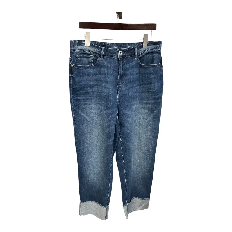 Jeans Straight By J. Jill In Blue Denim, Size: 16