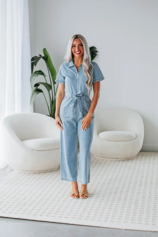 Kaysie Denim Jumpsuit